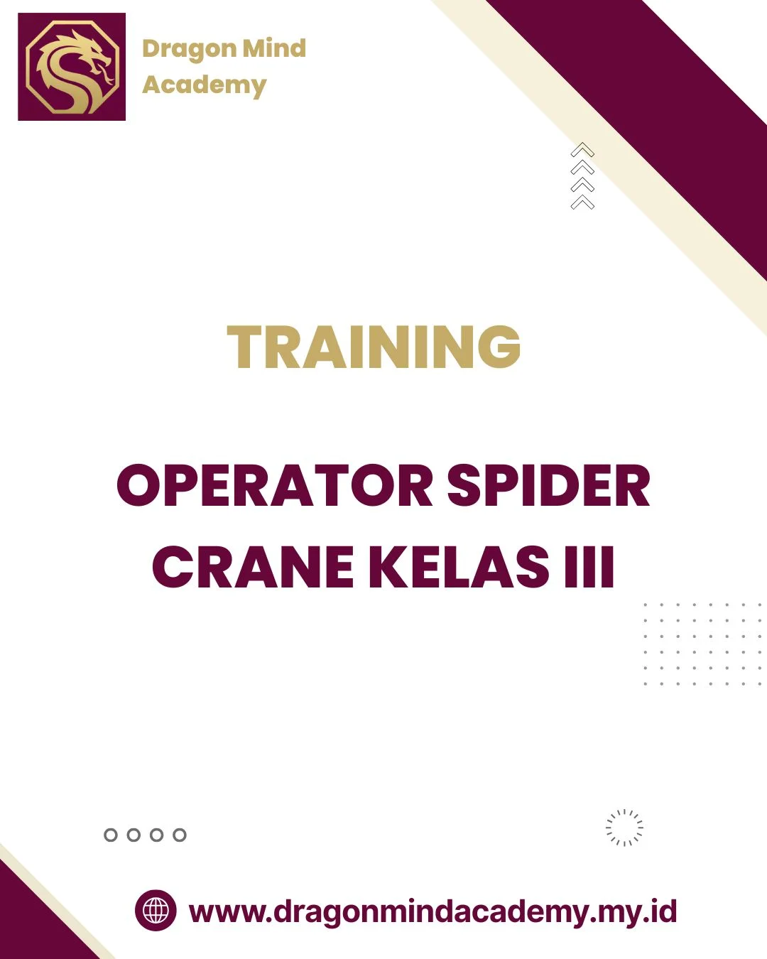 TRAINING OPERATOR SPIDER CRANE KELAS III